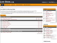 Tablet Screenshot of live-odds.com